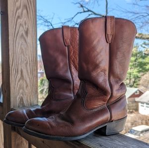 COPY - Brown Leather Western Cowboy Boots - Goodyear welt, Vibram Soles, Wolver…